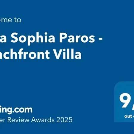 Willa Sophia Paros - Beachfront At Lolantonis