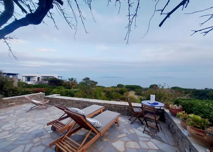 Вилла Sophia Paros - Beachfront At Lolantonis Дриос